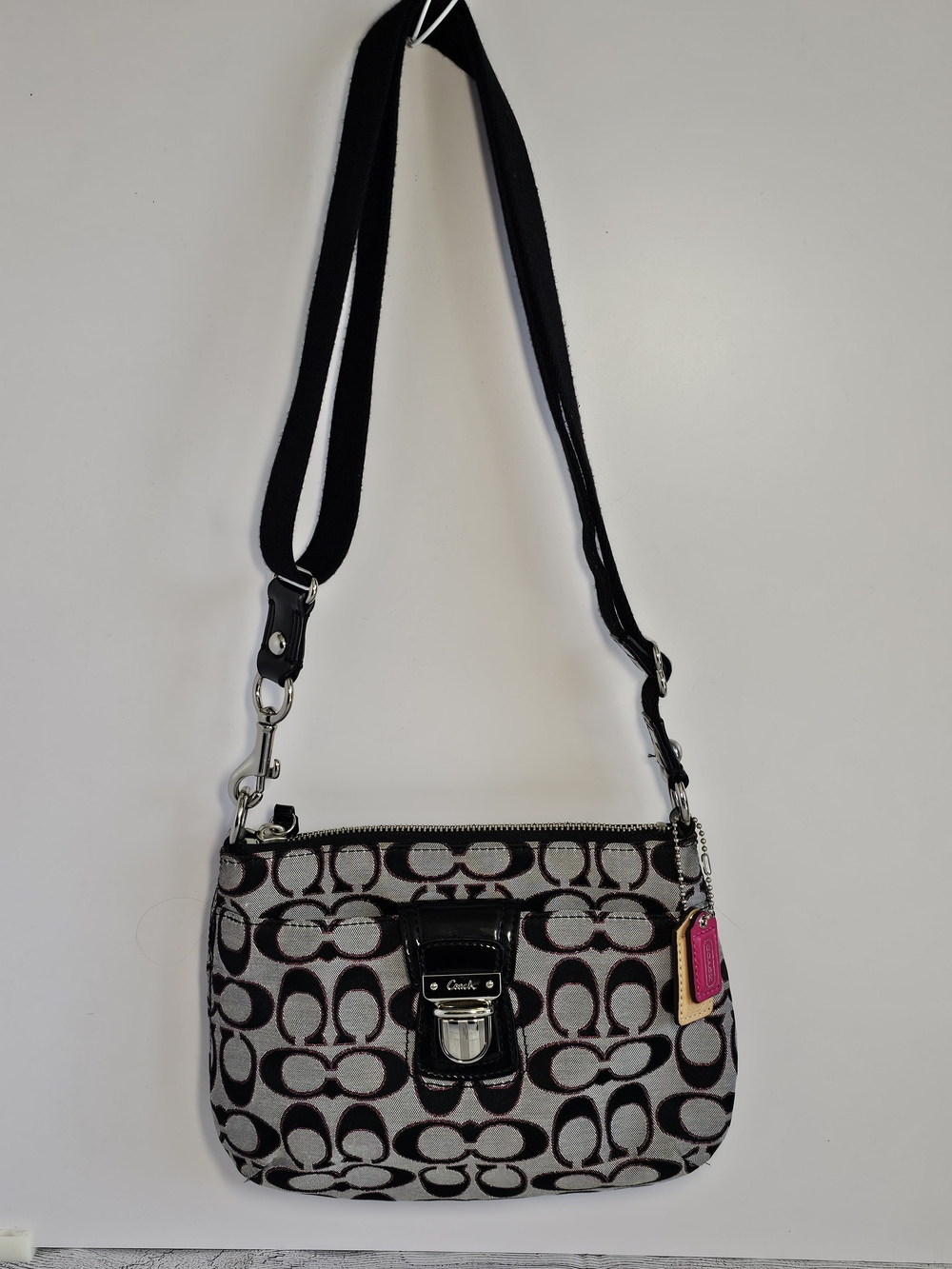 Y2K Coach Signature C Jacquard Crossbody Bag